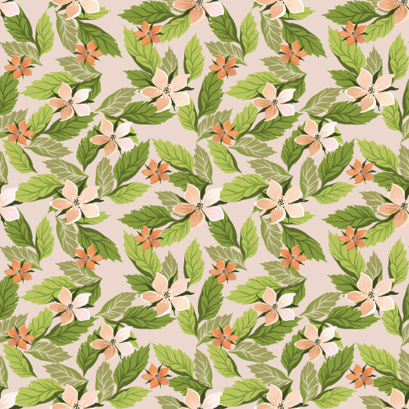 free vector Pretty flower background vector 1